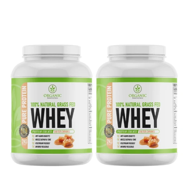 Whey Protein Isolate 2x 2kg (4kg) (Salted Caramel Combo)